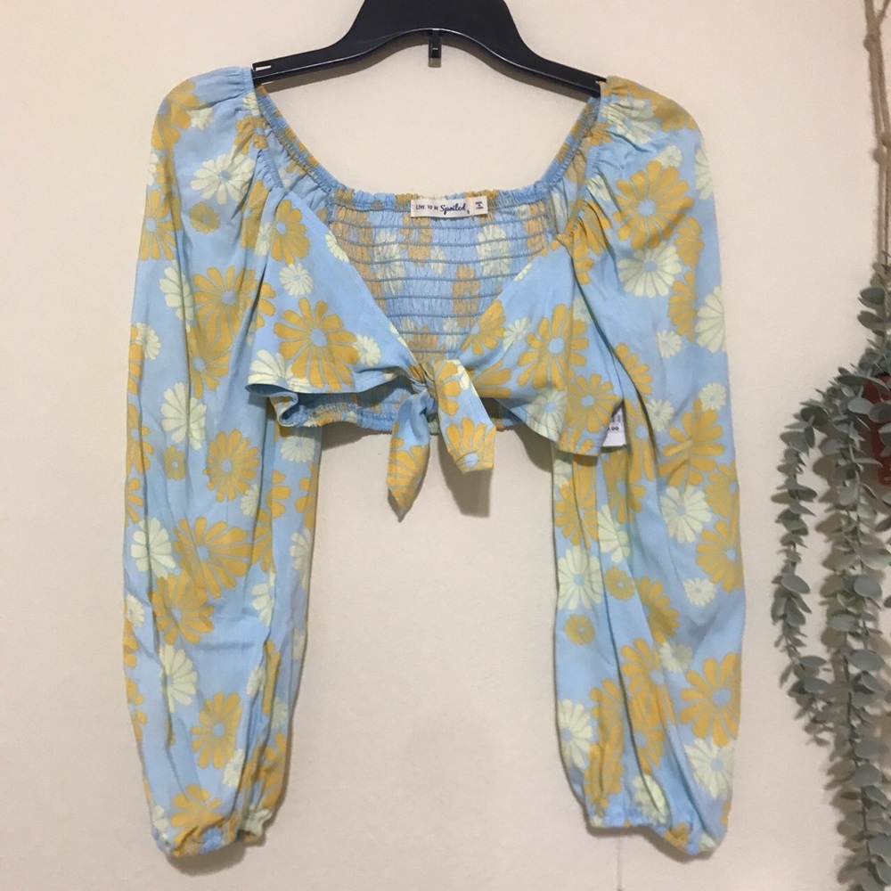 Live to be Spoiled Long Sleeve Crop Top